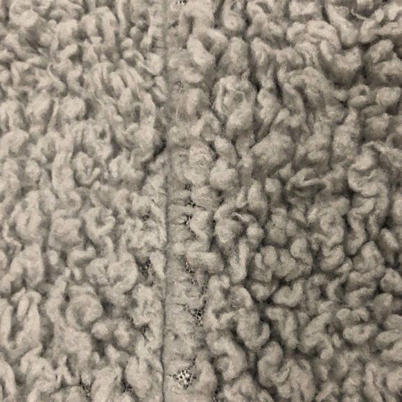 Hurley Hoodie Womens Medium Gray Sherpa Sweatshirt Drawstring Fleece Fuzzy - Picture 7 of 12